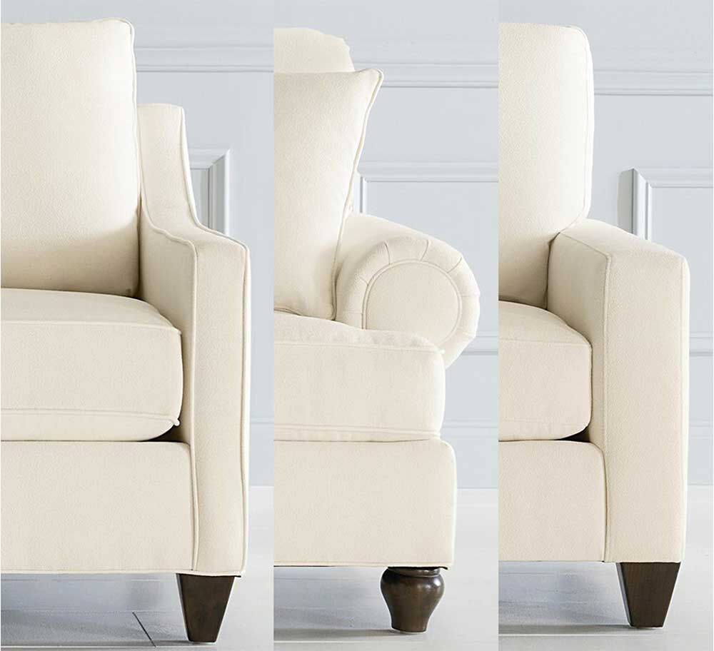 3 chair arm styles