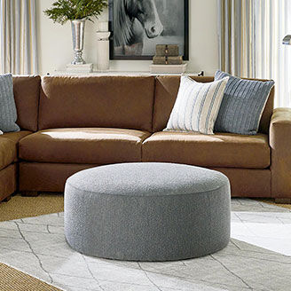 Kelly Round Ottoman