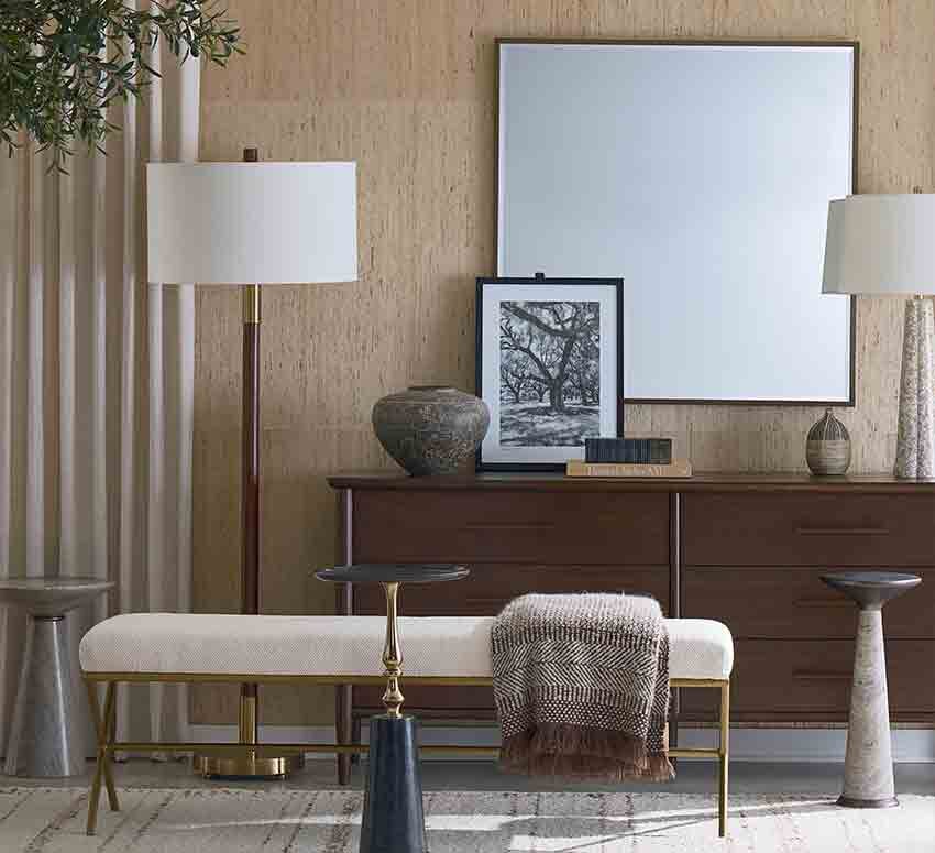 Display of home decor and accents