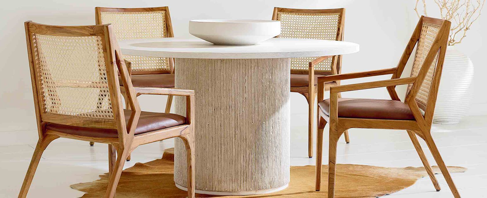 Urban chic styled dining set