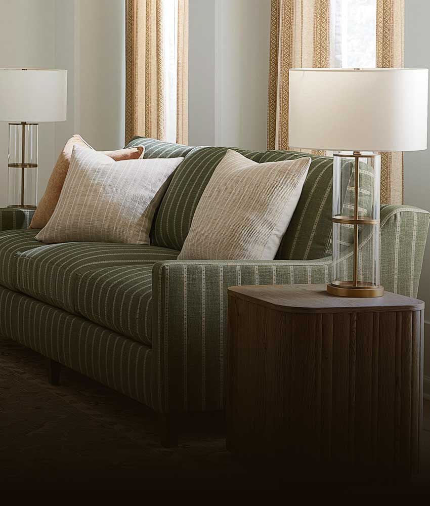 Custom upholstered sofa