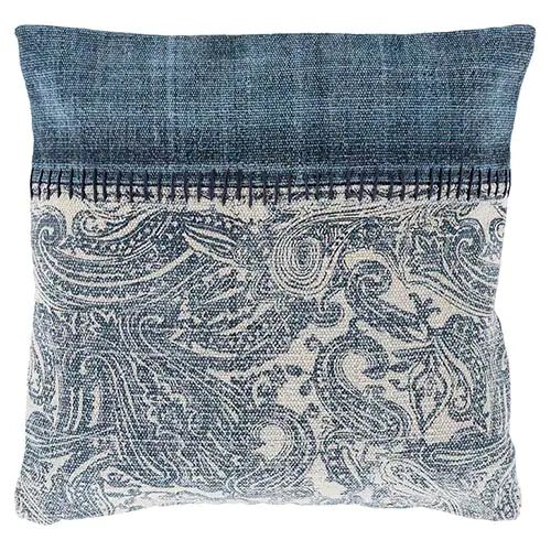 find your interior design style Lola Navy Paisley Pillow