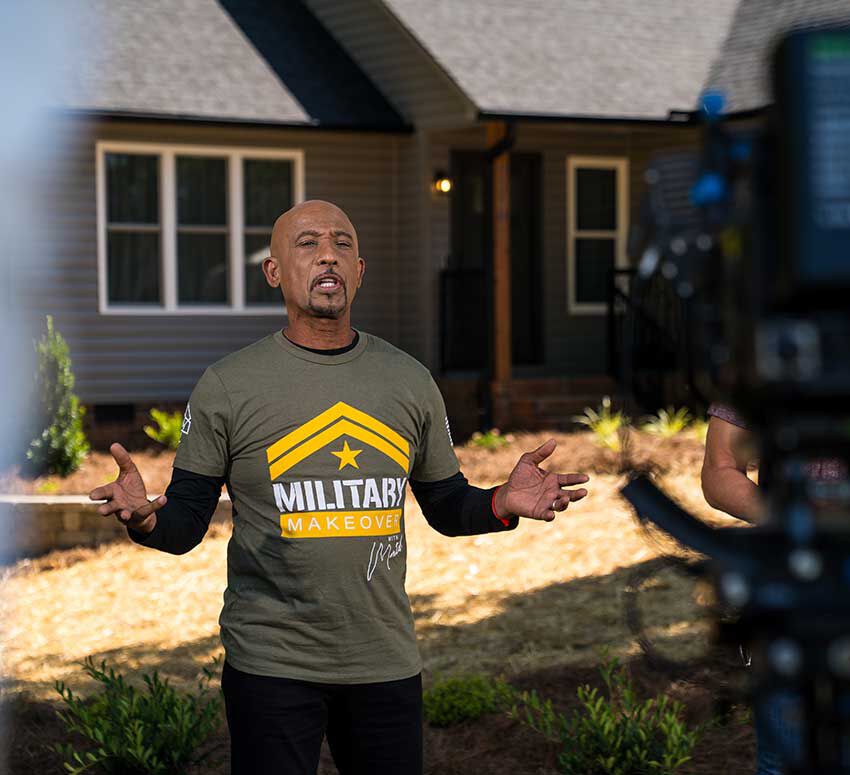 Montel Williams discussing Military Makeover Montel Williams discussing Military Makeover
