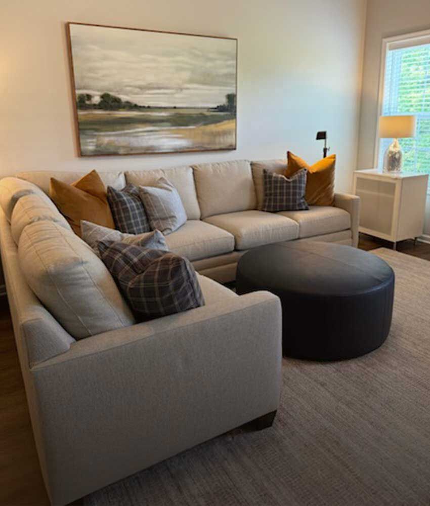 Brower living room after makeover