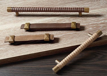 Leather handles