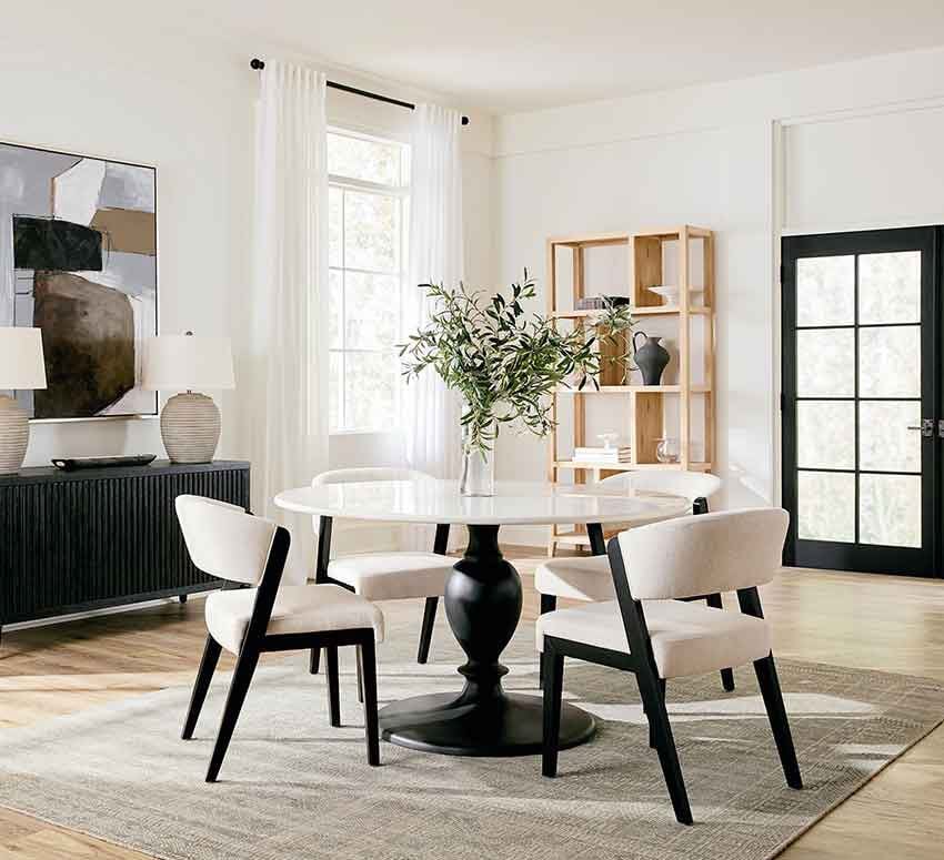 Dining room table and chairs