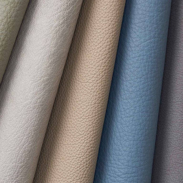 Assorted color leather rolls