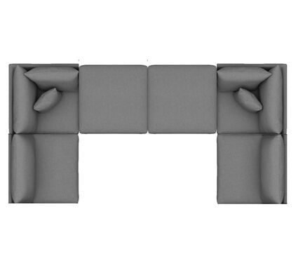 Open U-Shape sectional configuration