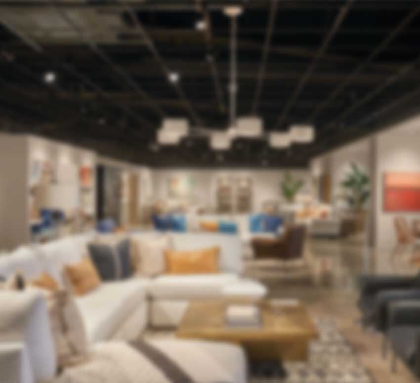 Blurred Bassett furniture showroom