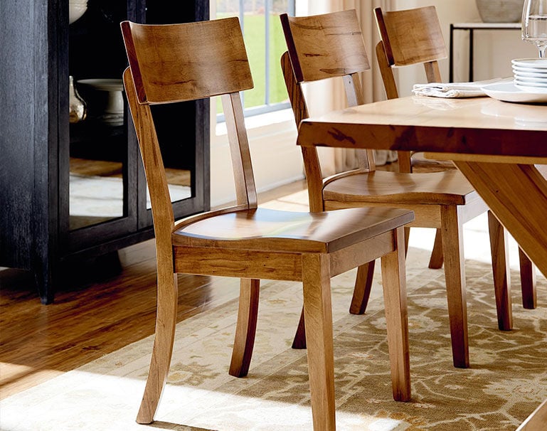 Vintage Louisville Chair Co Wood Veneer Table With 6 Chairs