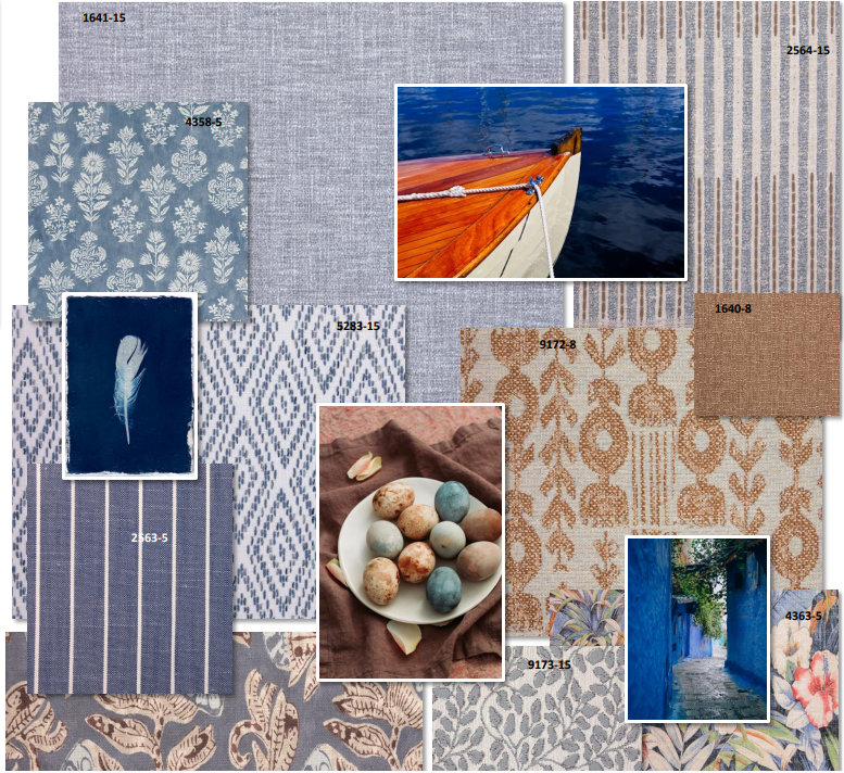 Britannia Blue swatch and color palette