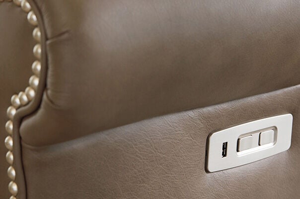 USB Port on reclining leather chair