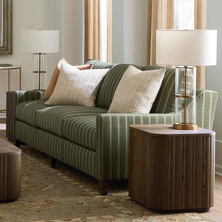 Upholstered True Custom sofa in living room