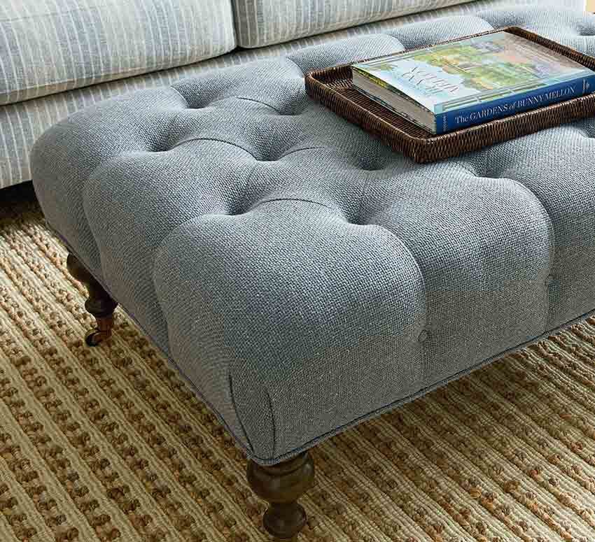 Upholstered ottoman