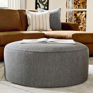 Fabric ottoman