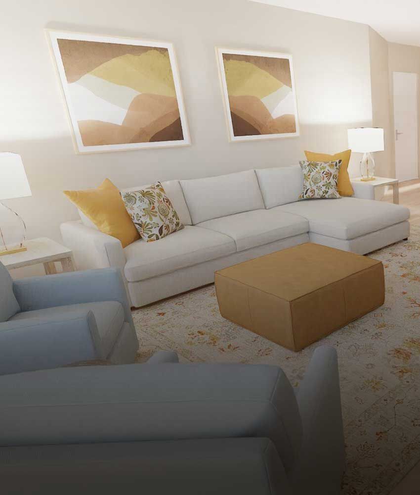 Brady living room after makeover