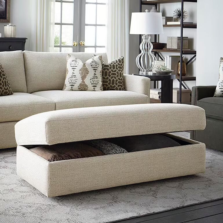 Allure storage ottoman from Bassett Furniture