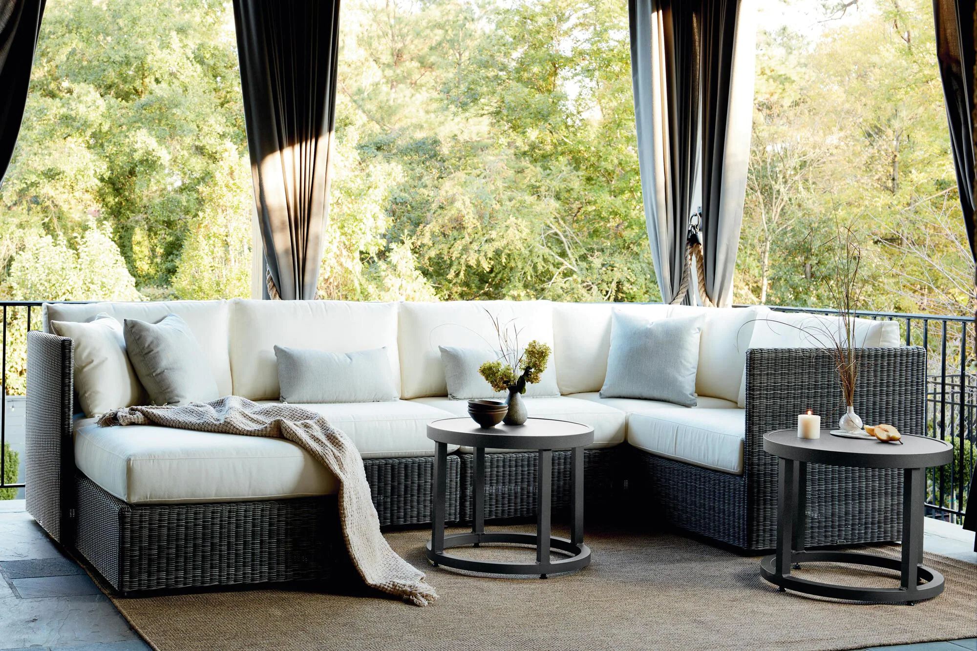 Camden Outdoor Wicker Patio Scene Camden Outdoor Wicker Patio Scene