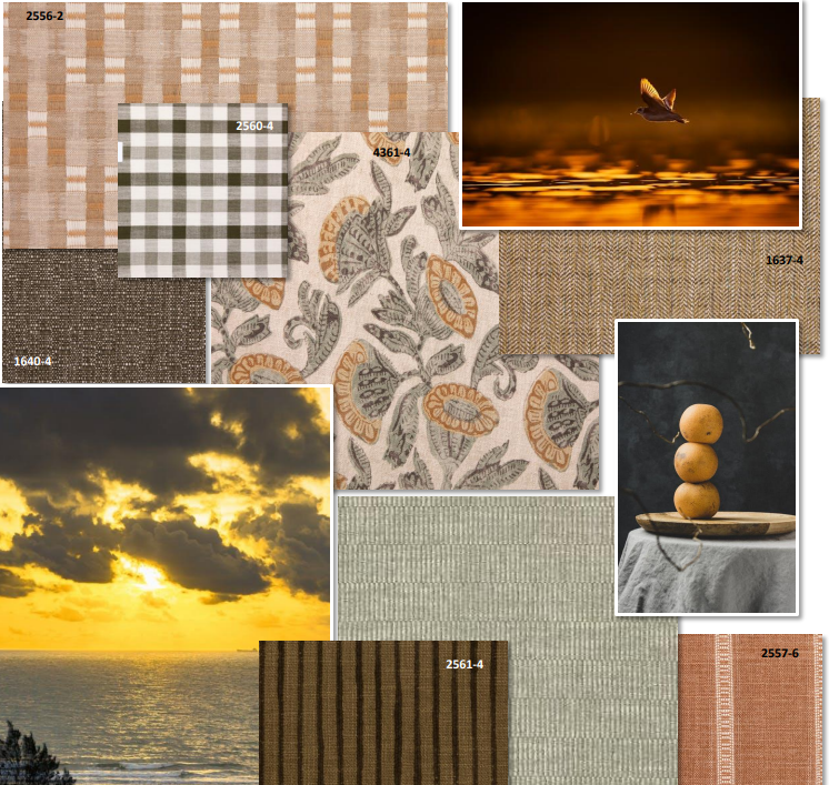 Honeycomb swatch and color palette