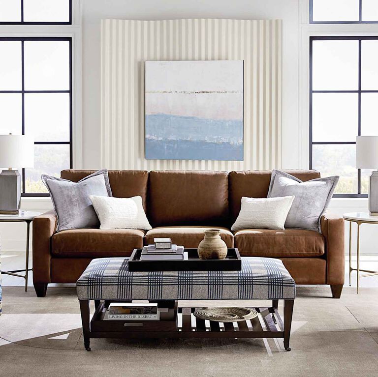 Custom leather sofa