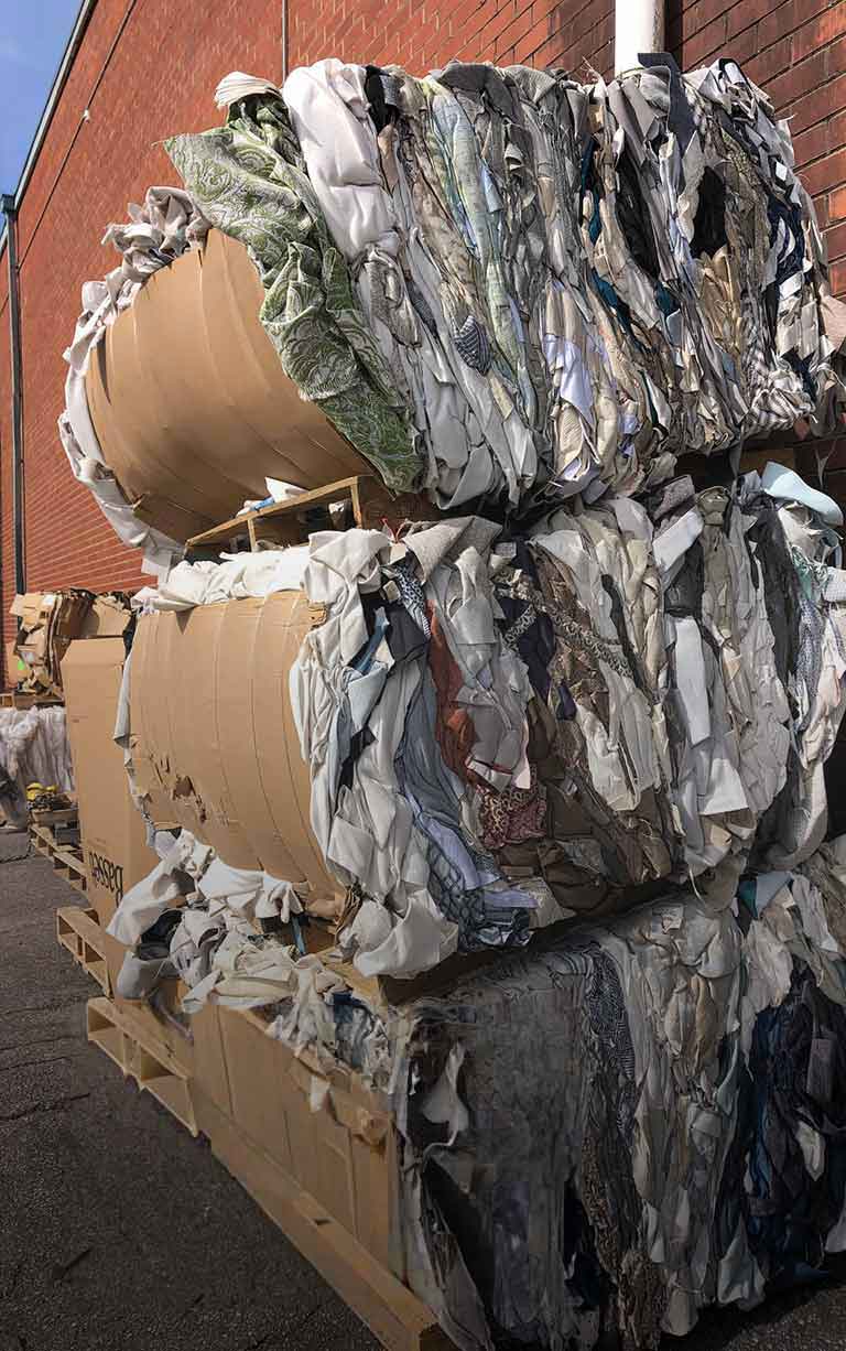 183 tons of recycled fabric scraps