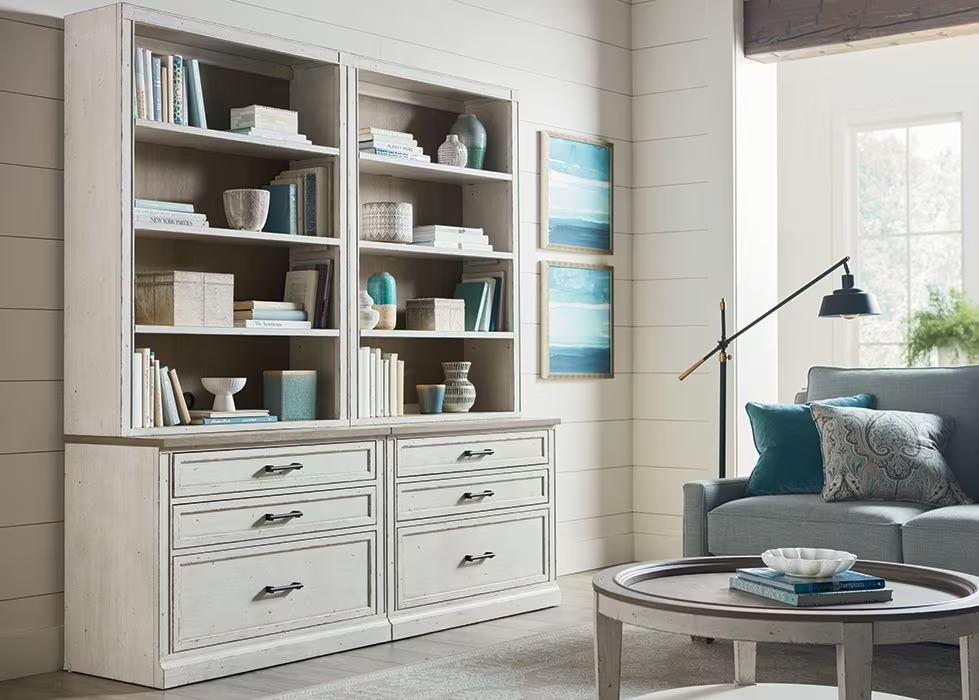 Bookcase with drawers