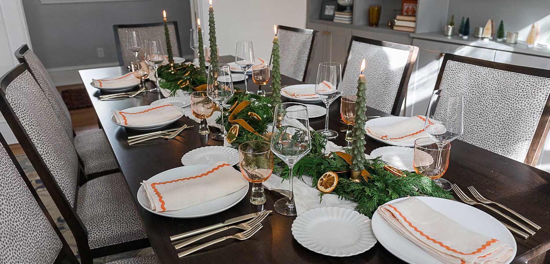 Dining Room Setting for the Holidays